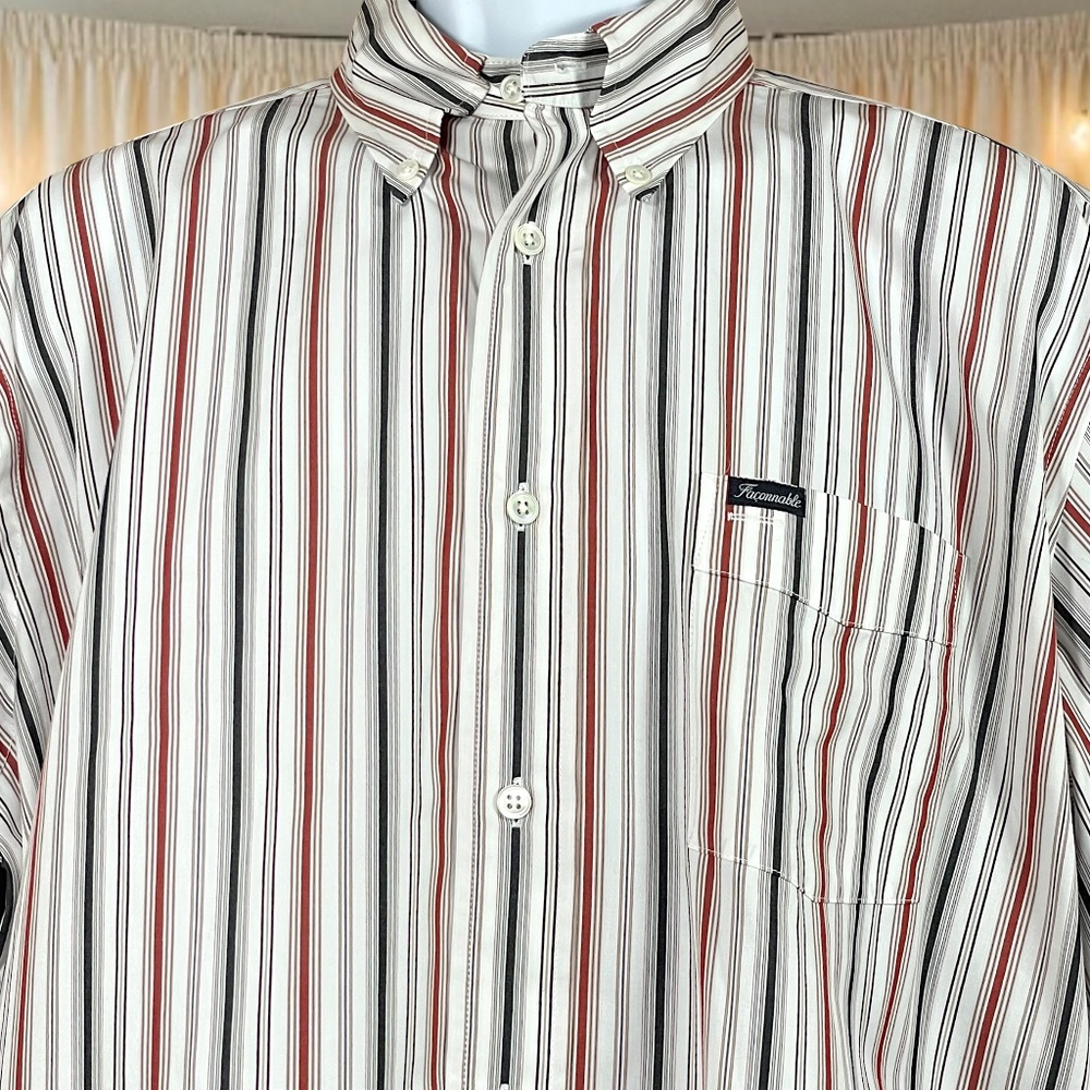 Faconnable Button Down Button Up Shirt - image 4